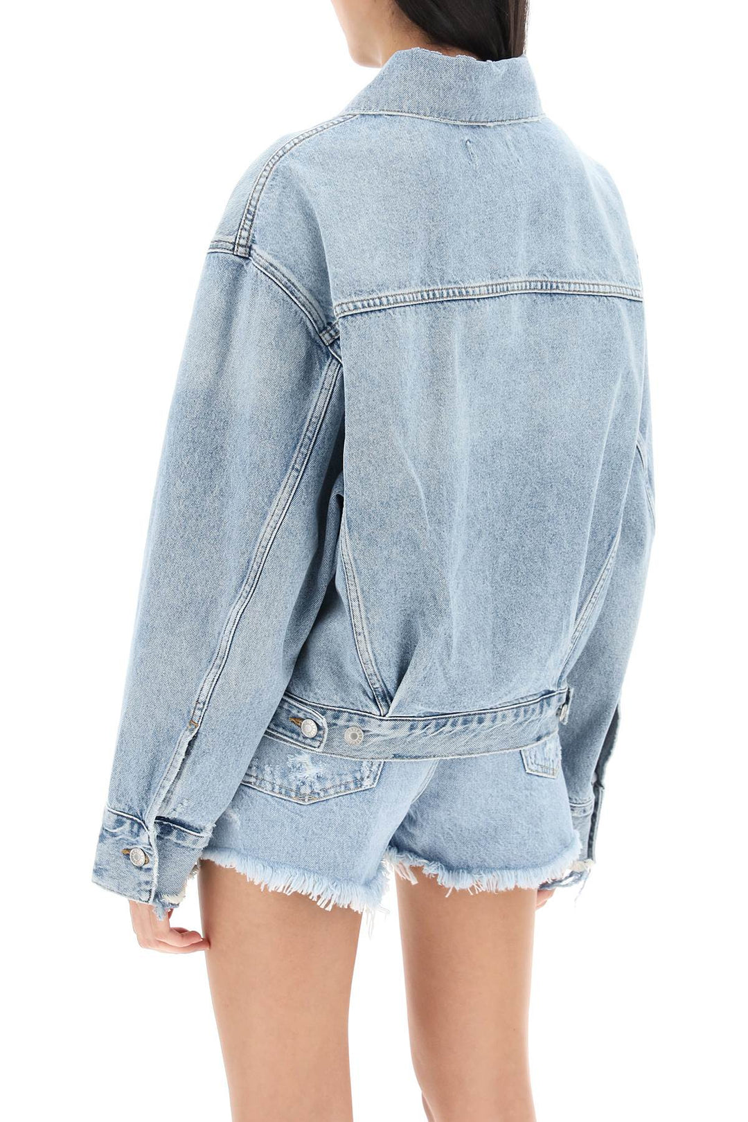 Giacca In Denim Distressed - Agolde - Donna