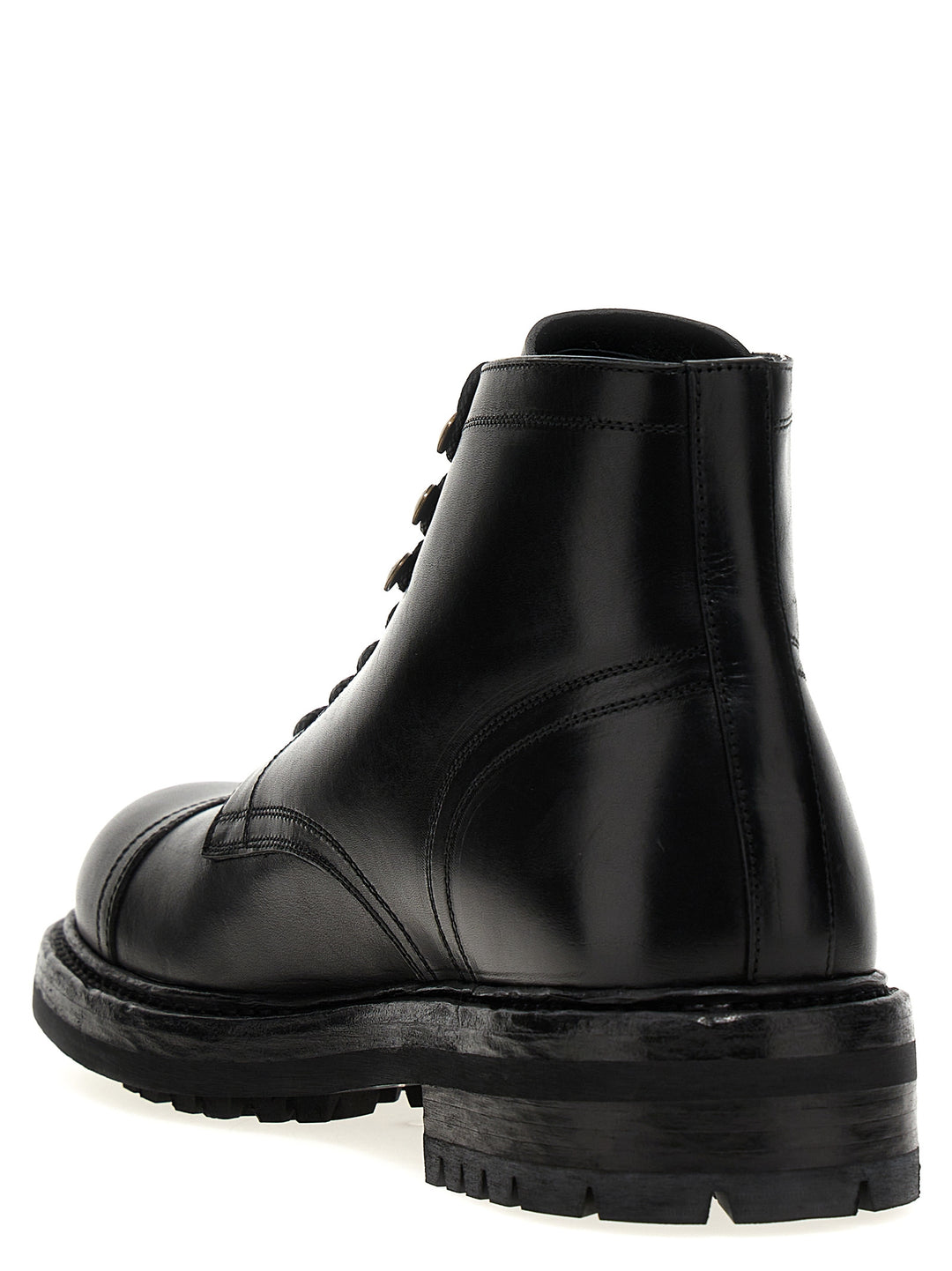 Leather Ankle Boots Stivali E Stivaletti Nero