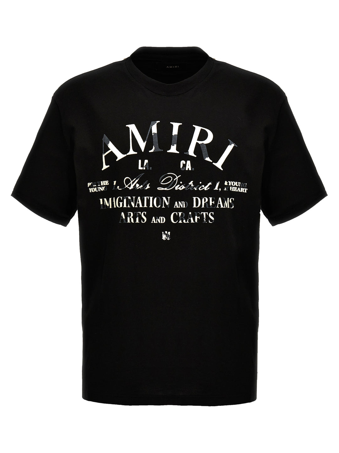 Distressed Amiri Arts District T Shirt Nero
