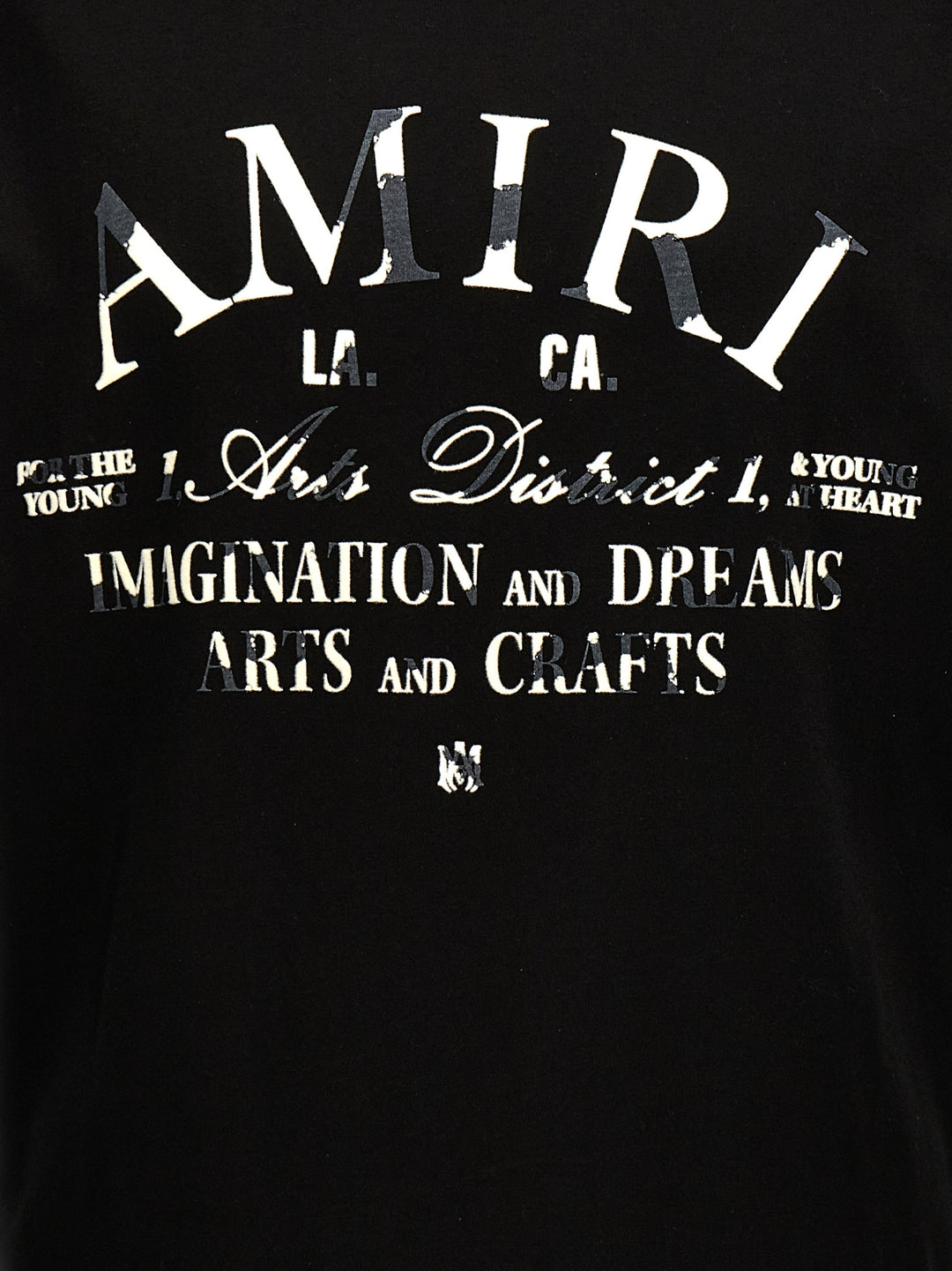 Distressed Amiri Arts District T Shirt Nero