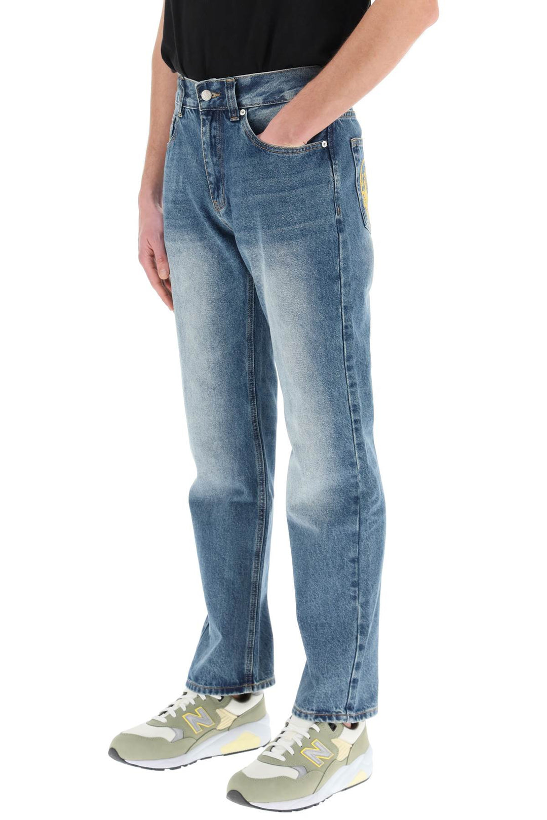 Jeans Decorati Con Ricami - Billionaire Boys Club - Uomo
