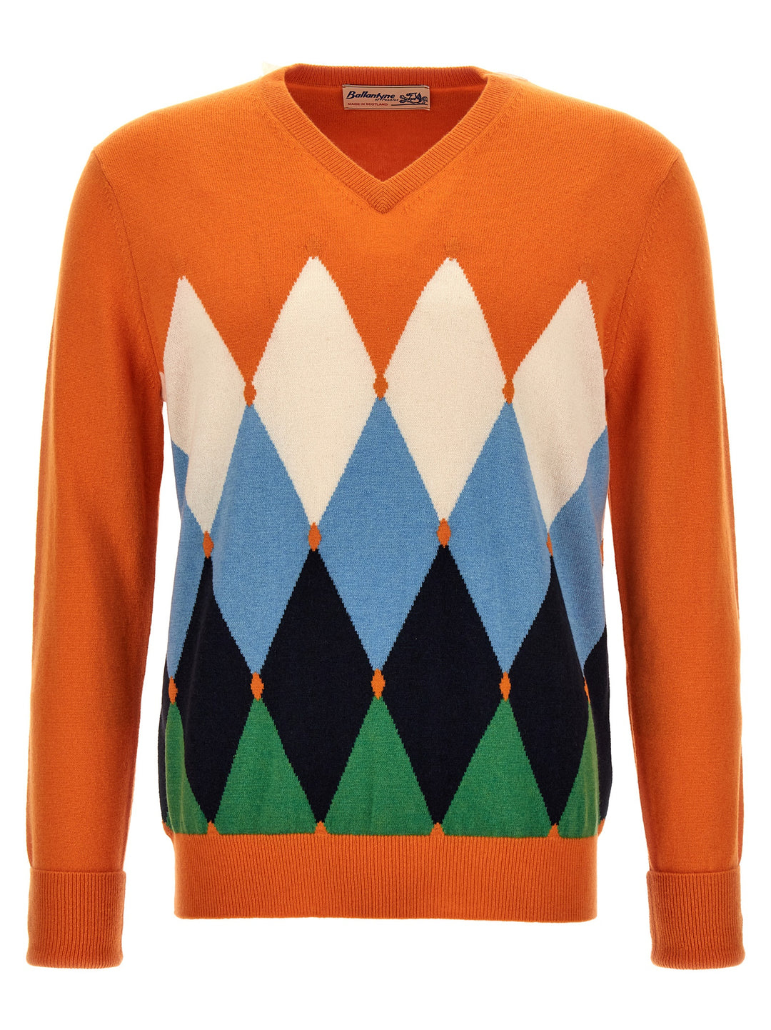 Argyle Sweater Maglioni Arancione