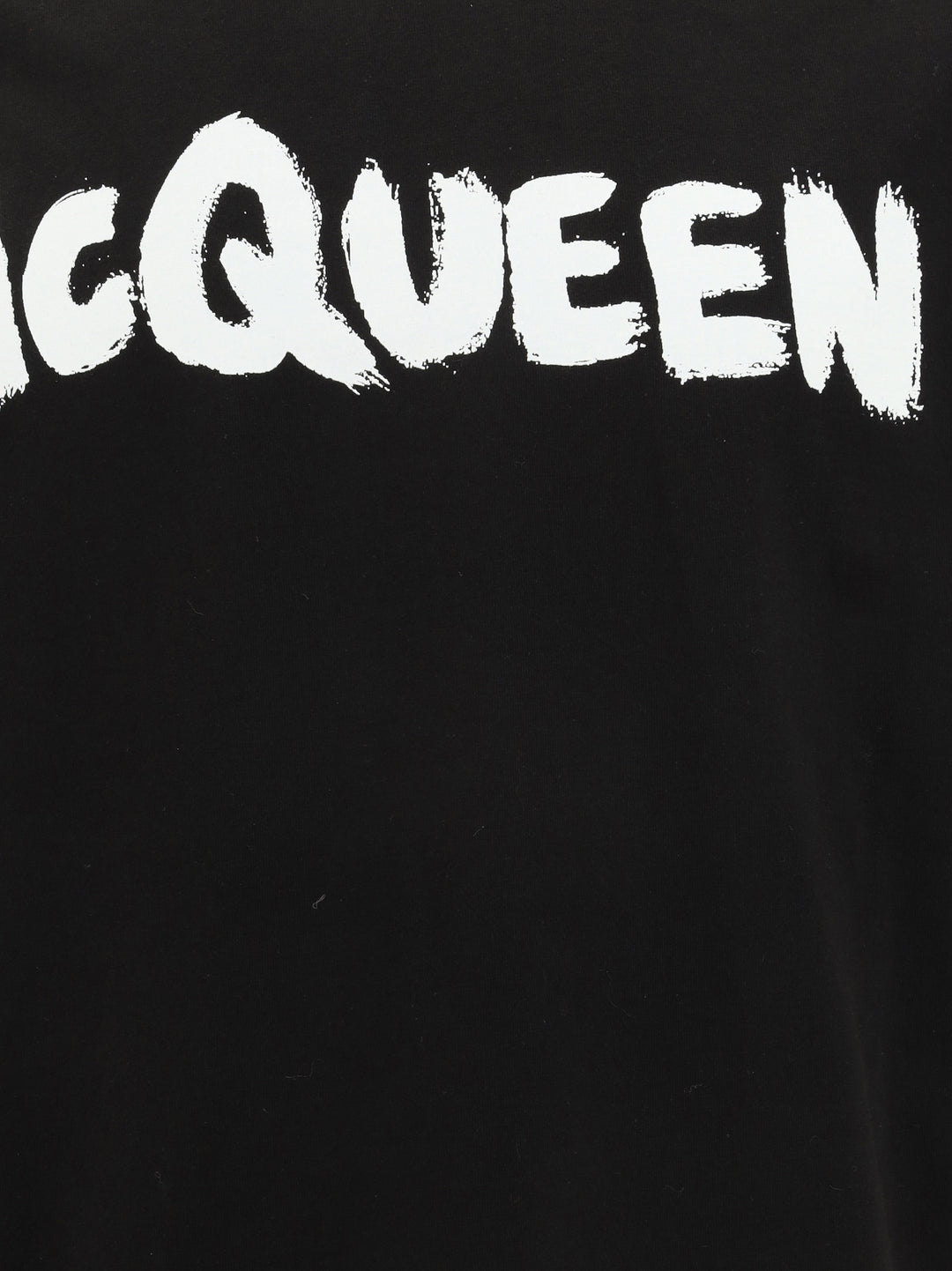 T-shirt in cotone con stampa McQueen Graffiti