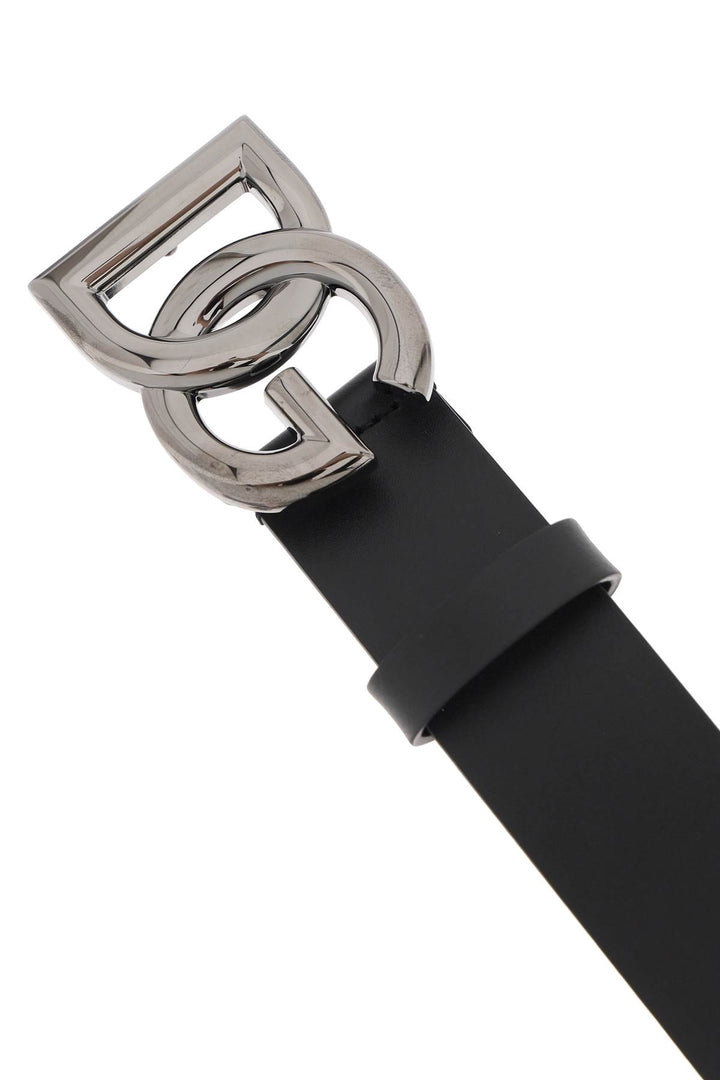 Cintura Con Logo Dg Incrociato - Dolce & Gabbana - Uomo