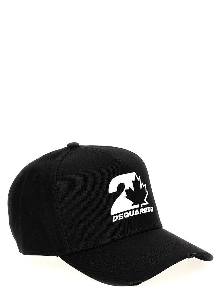 Logo Cap Cappelli Bianco/Nero