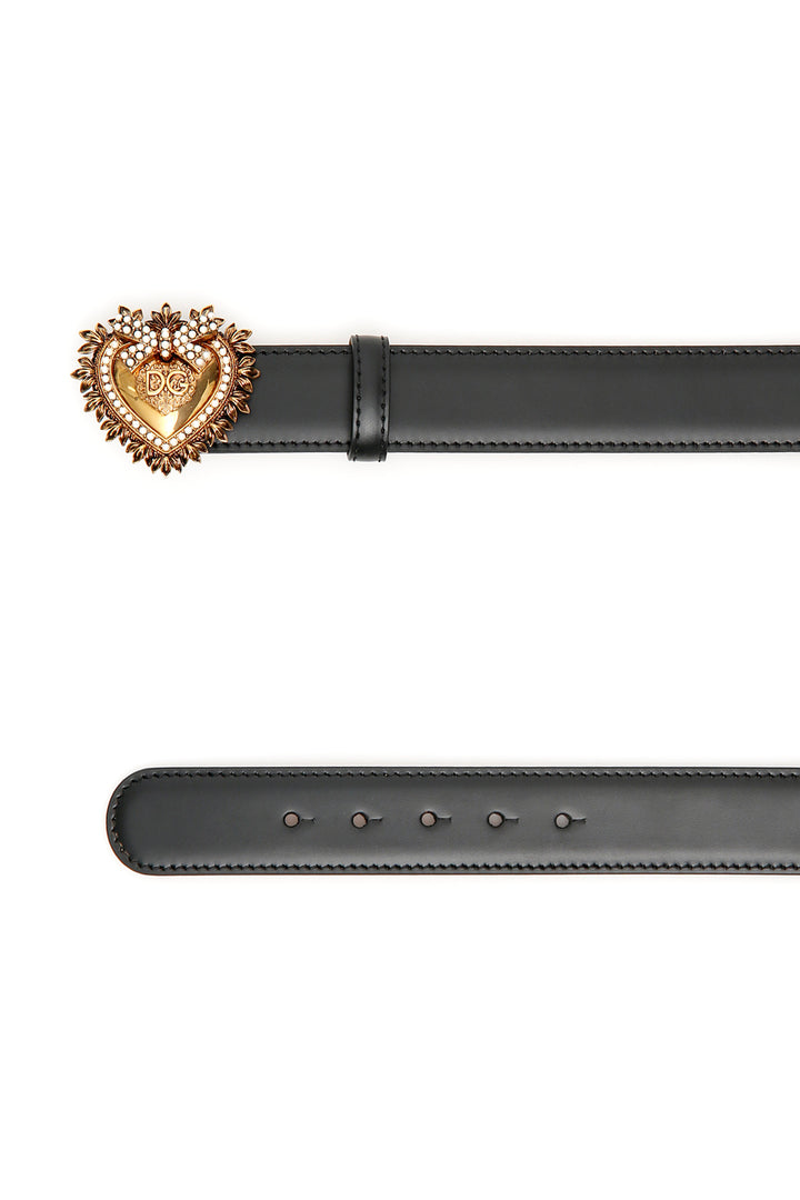 Cintura In Pelle 'Devotion' - Dolce & Gabbana - Donna