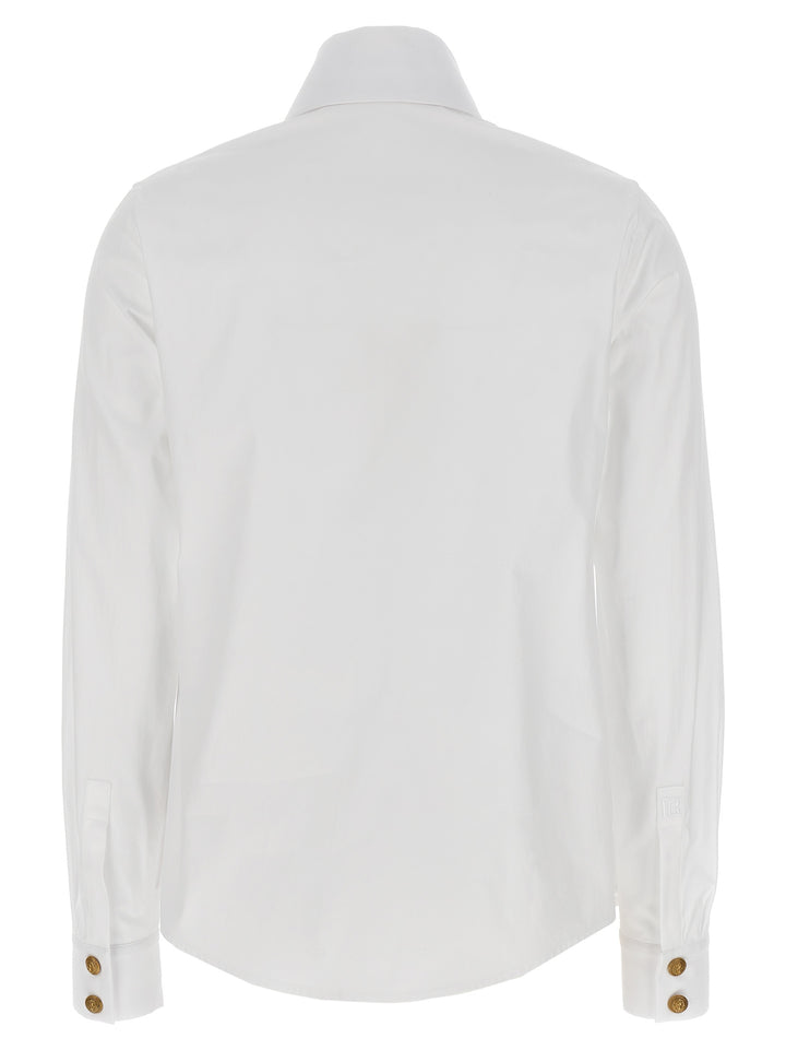 Logo Button Shirt Camicie Bianco