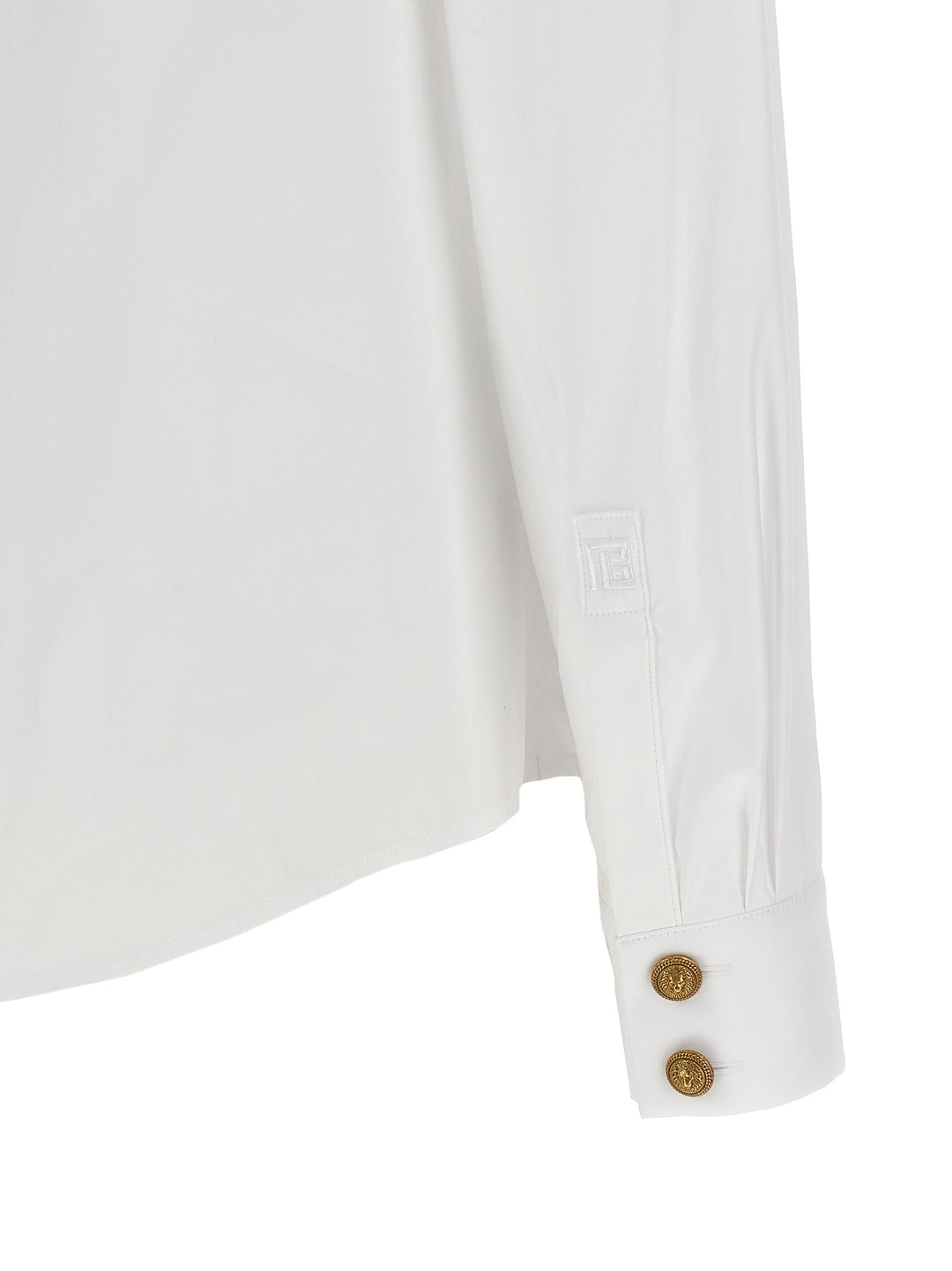 Logo Button Shirt Camicie Bianco
