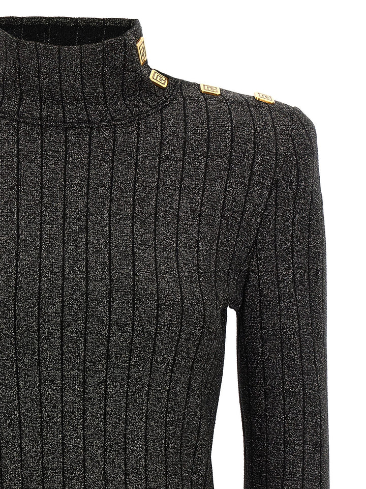 Lurex Sweater Maglioni Nero