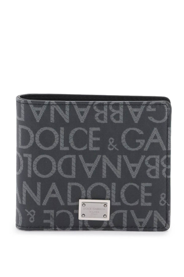 Portafoglio Con Logo Jacquard - Dolce & Gabbana - Uomo