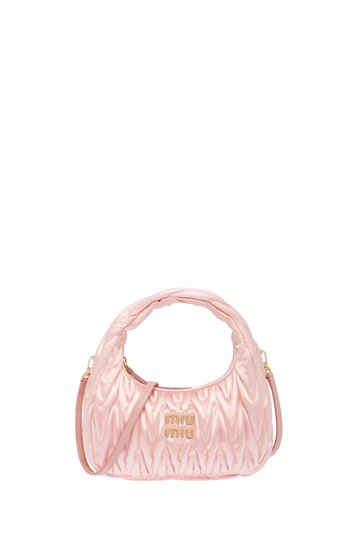 Miu Miu Borsa Matelasse Miu Wander in Raso Rosa Donna Wanan Luxury