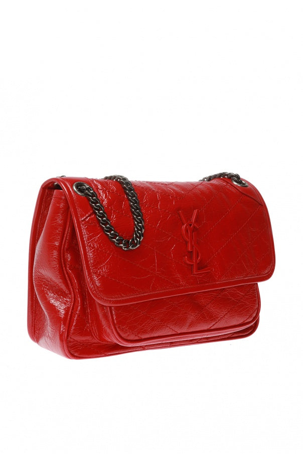 Borsa Niki medium in pelle rossa-Saint Laurent-Wanan Luxury