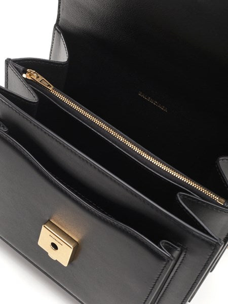 Borsa Sharp S in pelle nera-Balenciaga-Wanan Luxury