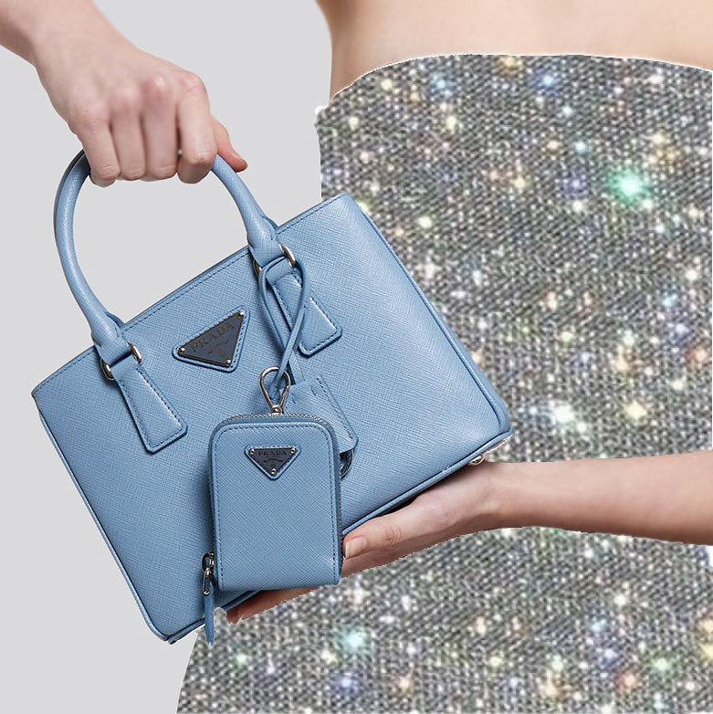 Prada borsa azzurra 2025