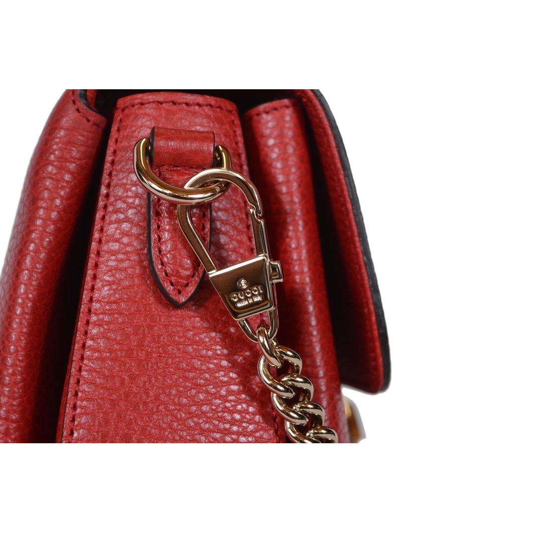 Borsa tracolla GG pelle rosso-Gucci-Wanan Luxury