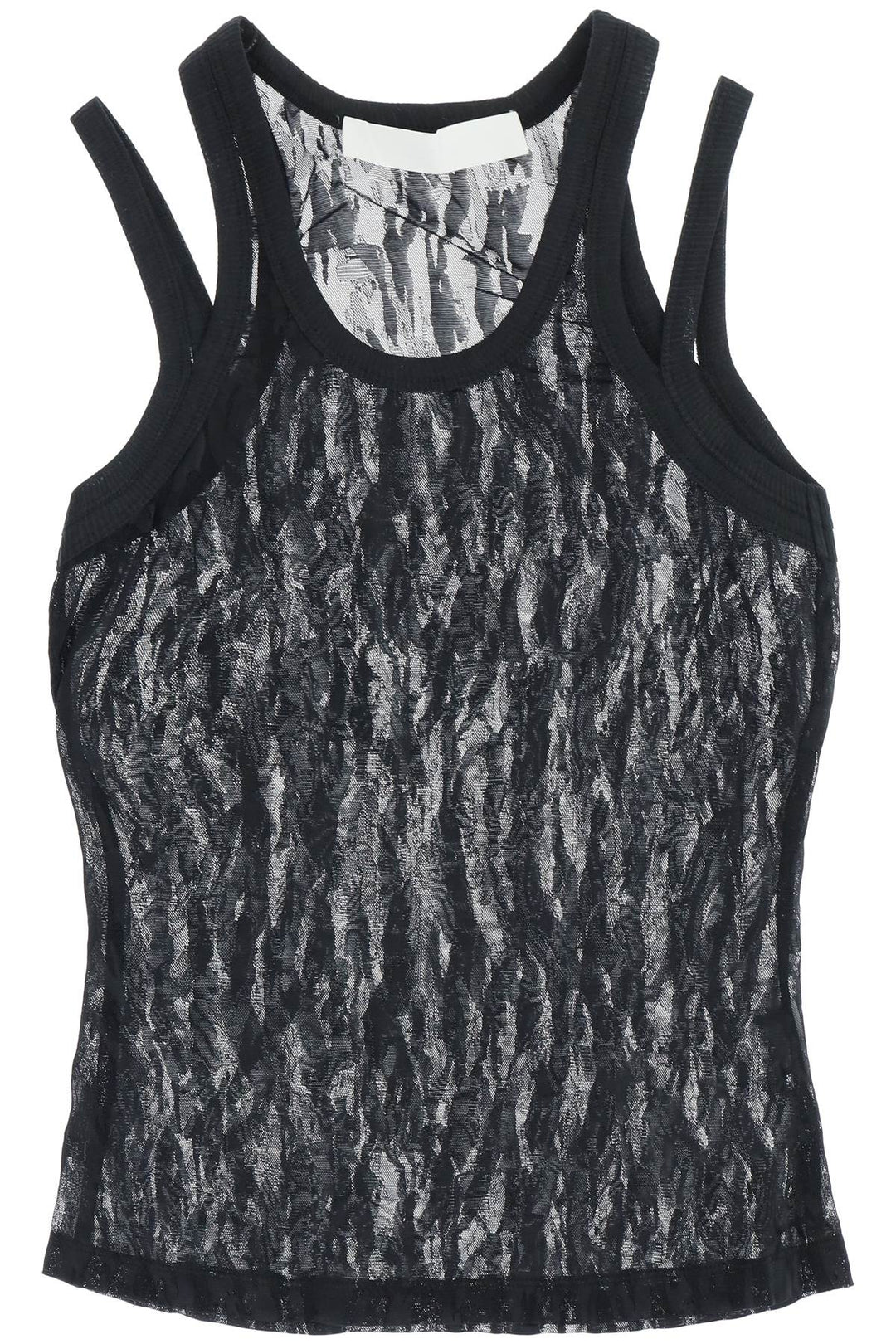 Top Smanicato In Mesh Camouflage - Dion Lee - Donna