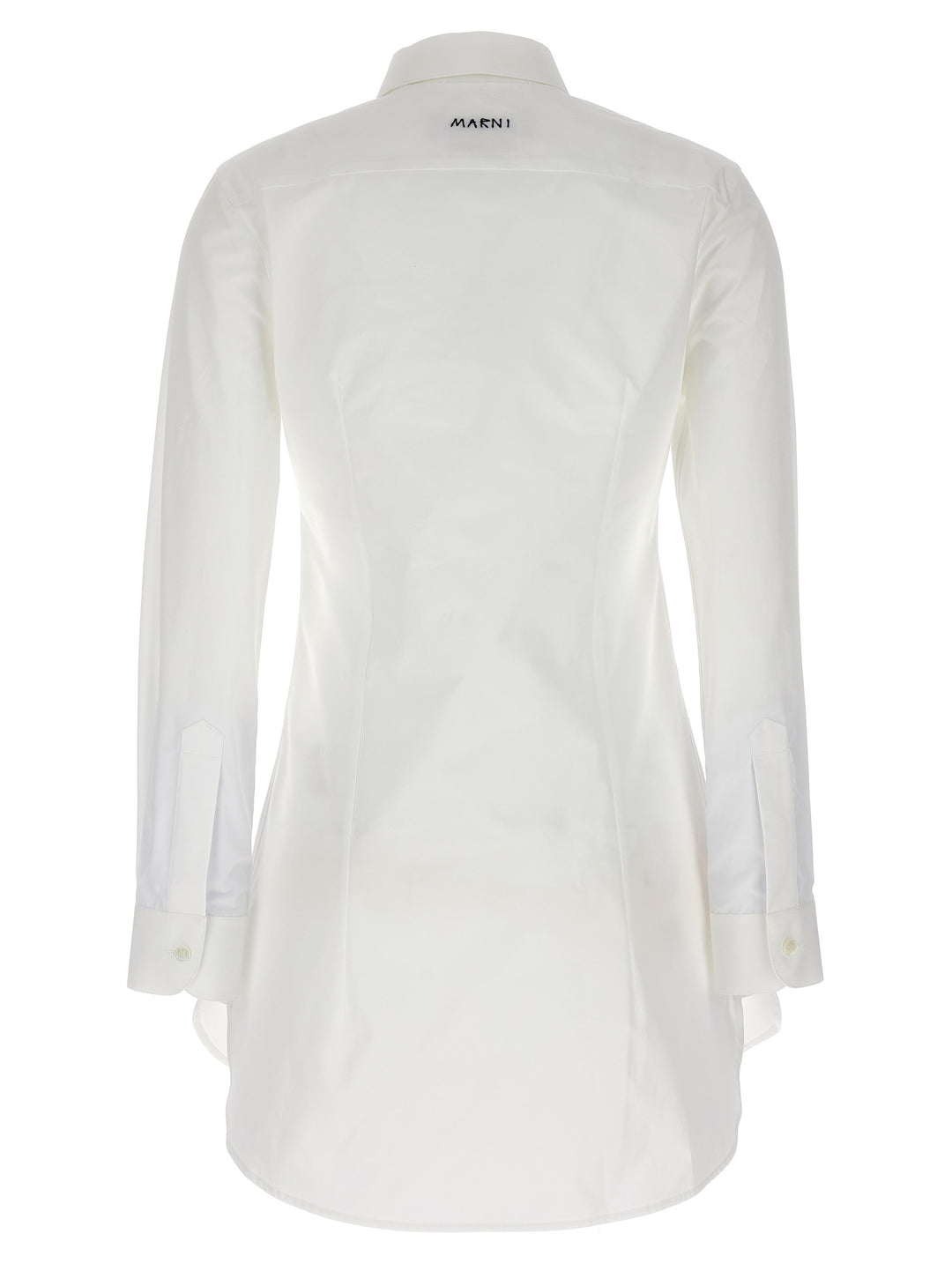 Marni Cut-Out Collar Shirt Camicie - Bianco | d2c295a7ec3e3188f137918f4da059677df06dbc
