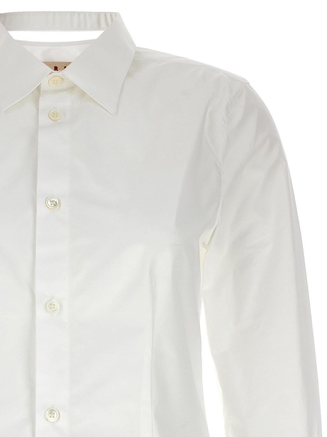 Marni Cut-Out Collar Shirt Camicie - Bianco | 6e38082d184fb97538d042403d1df7cd18ecc36d