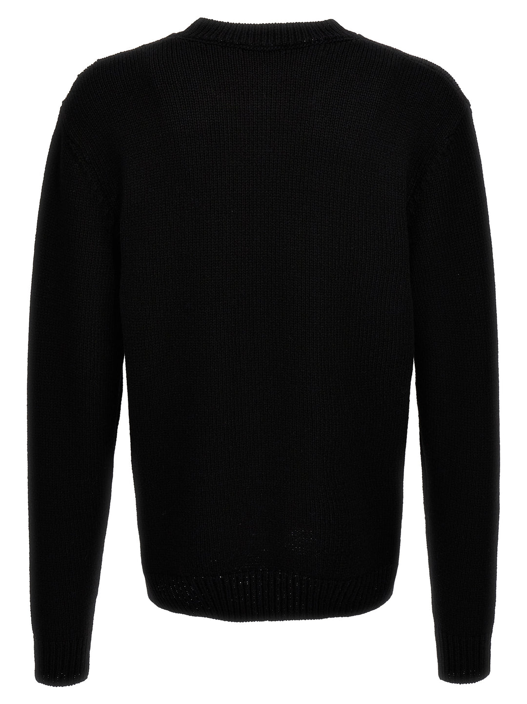 Jacquard Logo Sweater Maglioni Bianco/Nero