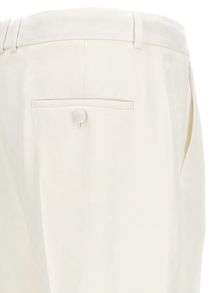 Monogramma Pantaloni Bianco
