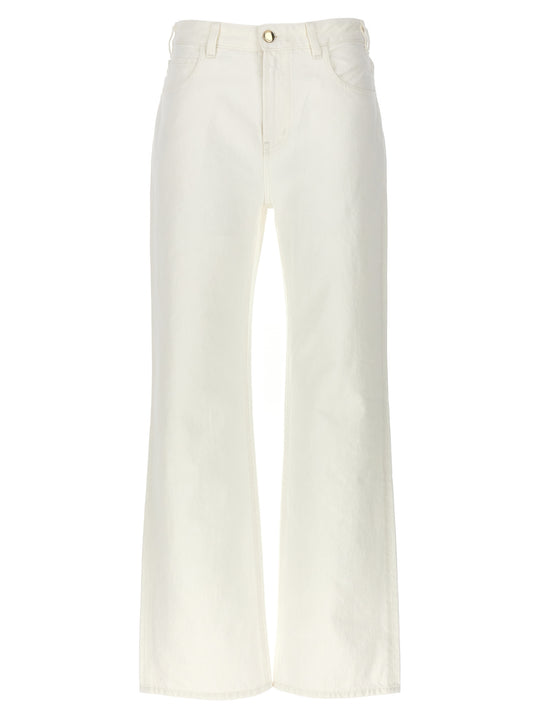 Flare Leg Jeans Bianco