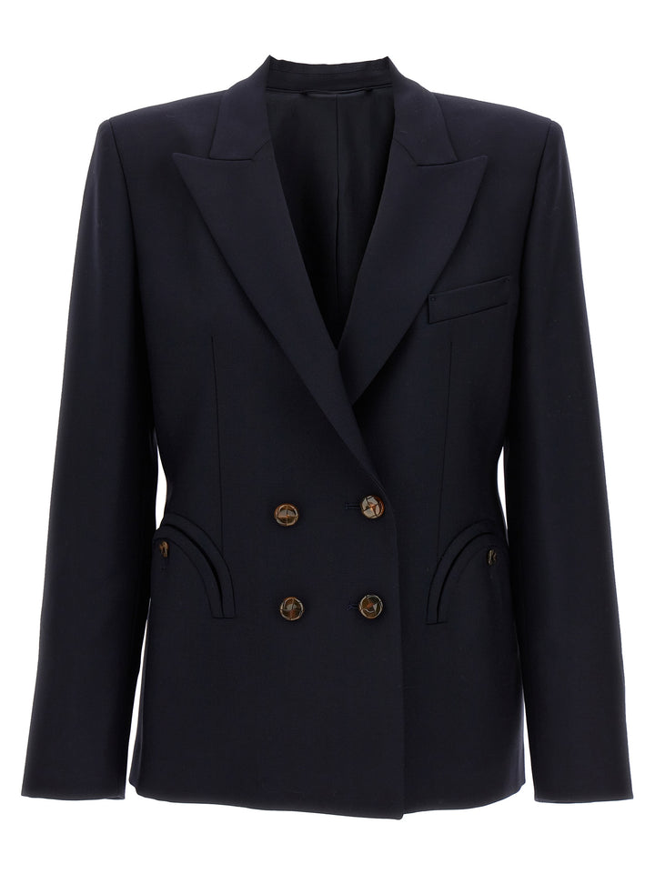 First Class Navy Charmer Blazer And Suits Blu