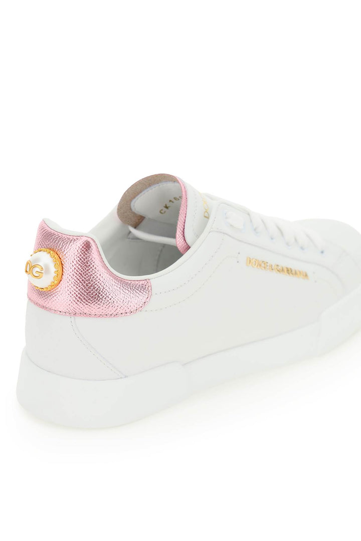 Sneakers Portofino Con Perla - Dolce & Gabbana - Donna
