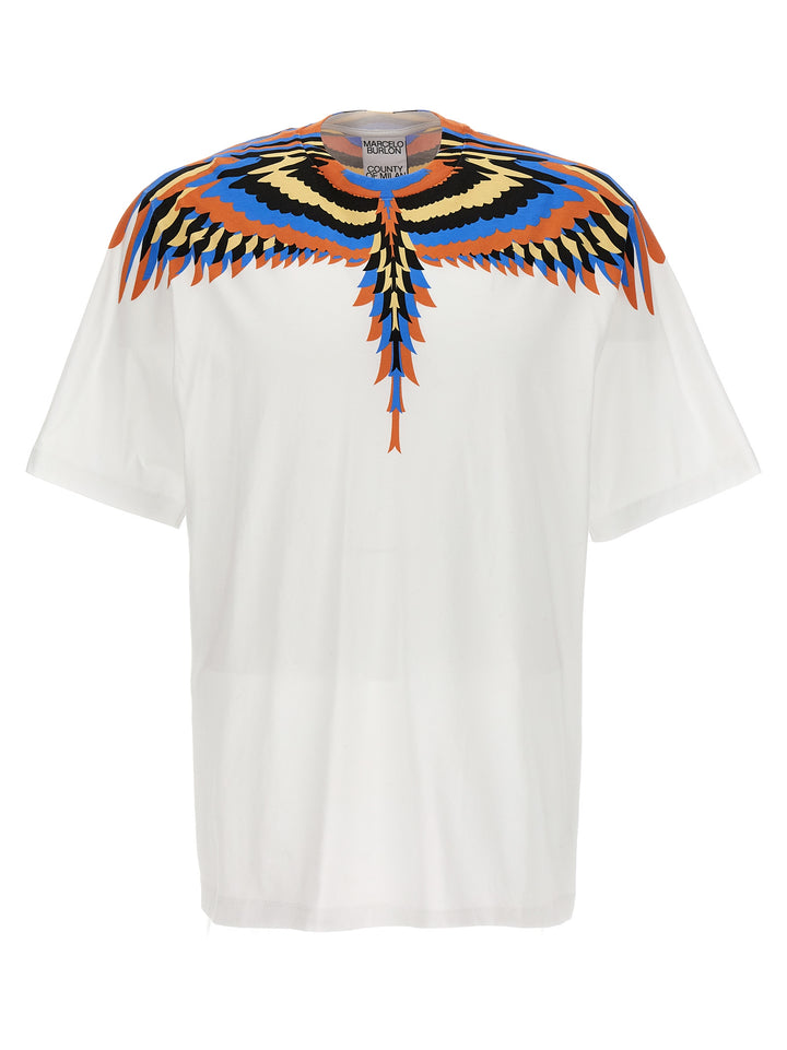 Optical Wings T Shirt Bianco