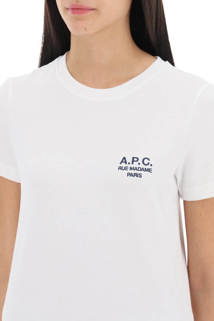 T Shirt Denise Con Ricamo Logo - A.P.C. - Donna