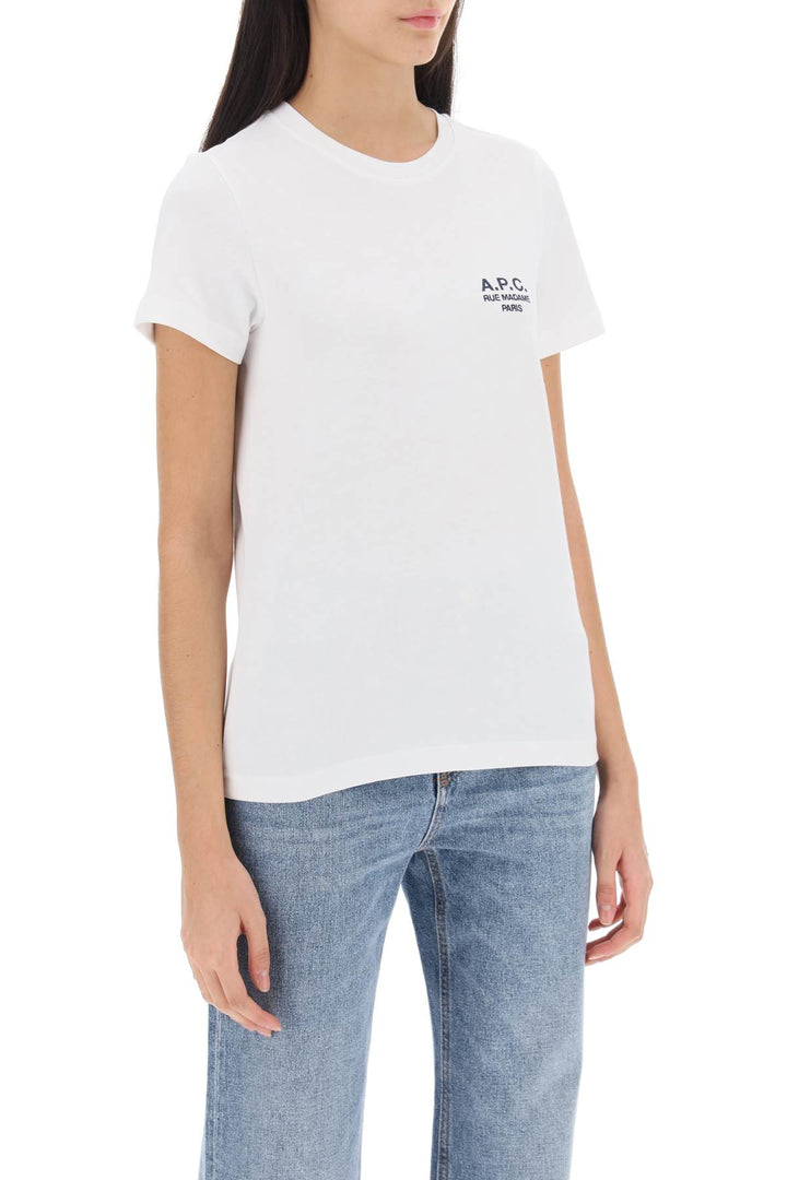 T Shirt Denise Con Ricamo Logo - A.P.C. - Donna