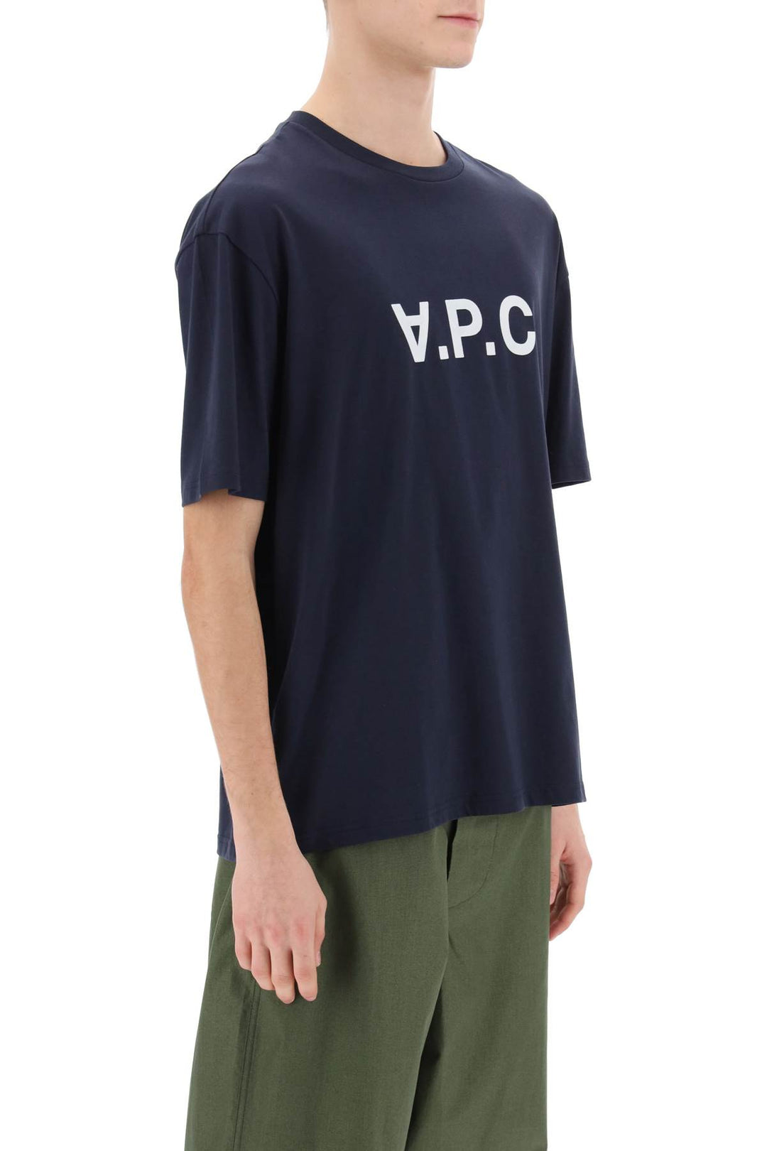 T Shirt River Con Logo Floccato - A.P.C. - Uomo