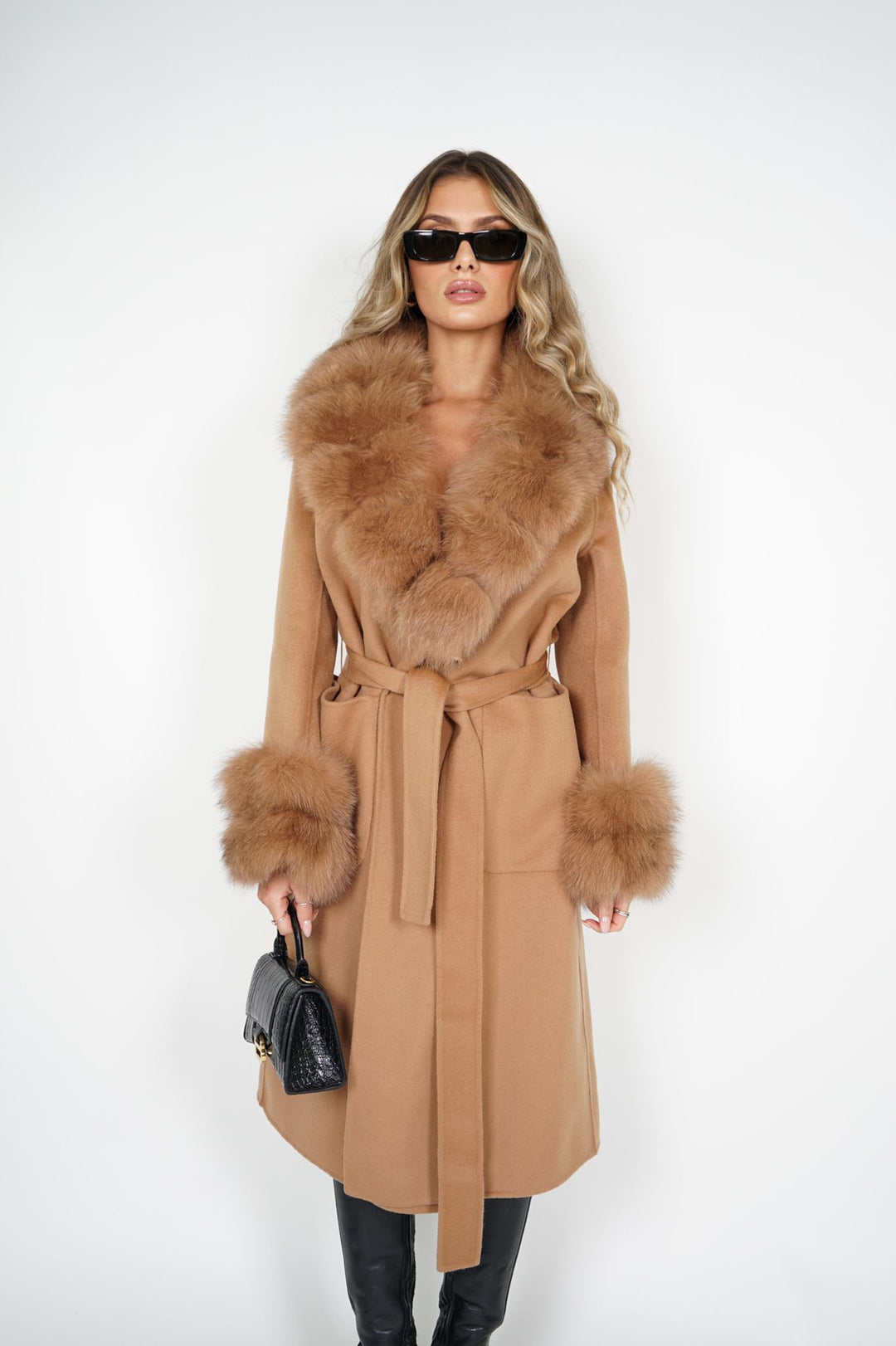 Cappotto Lebonè Beige Misto Cachemire