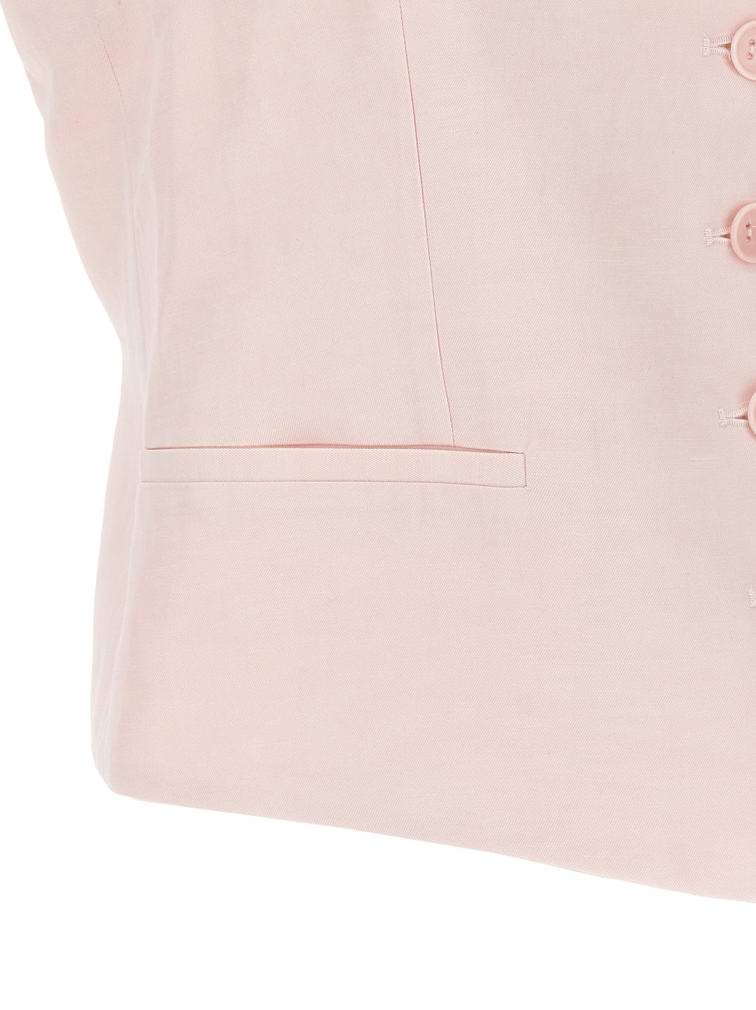 Single-Breasted Vest Gilet Rosa