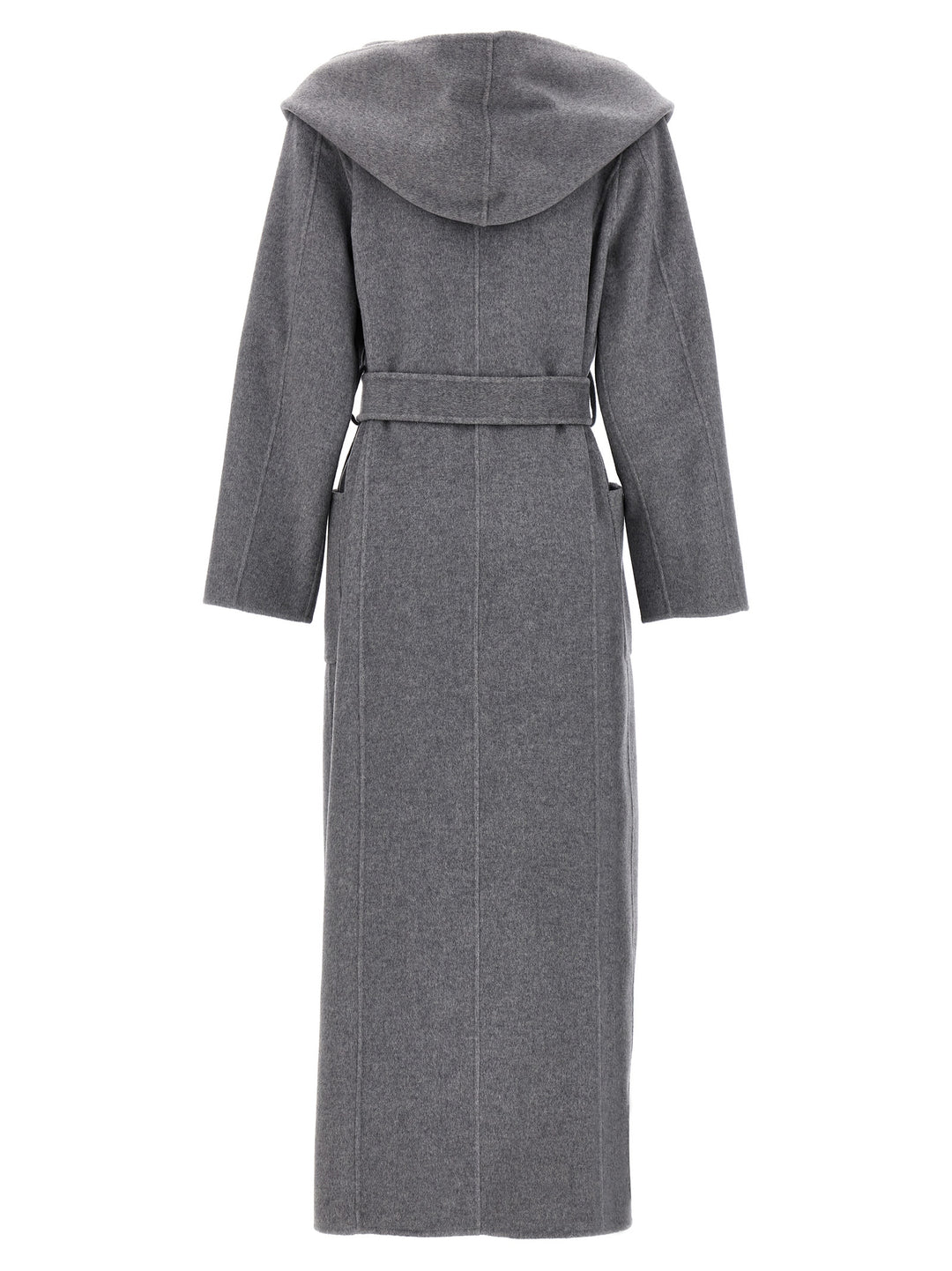 Long Belted Coat Trench E Impermeabili Grigio