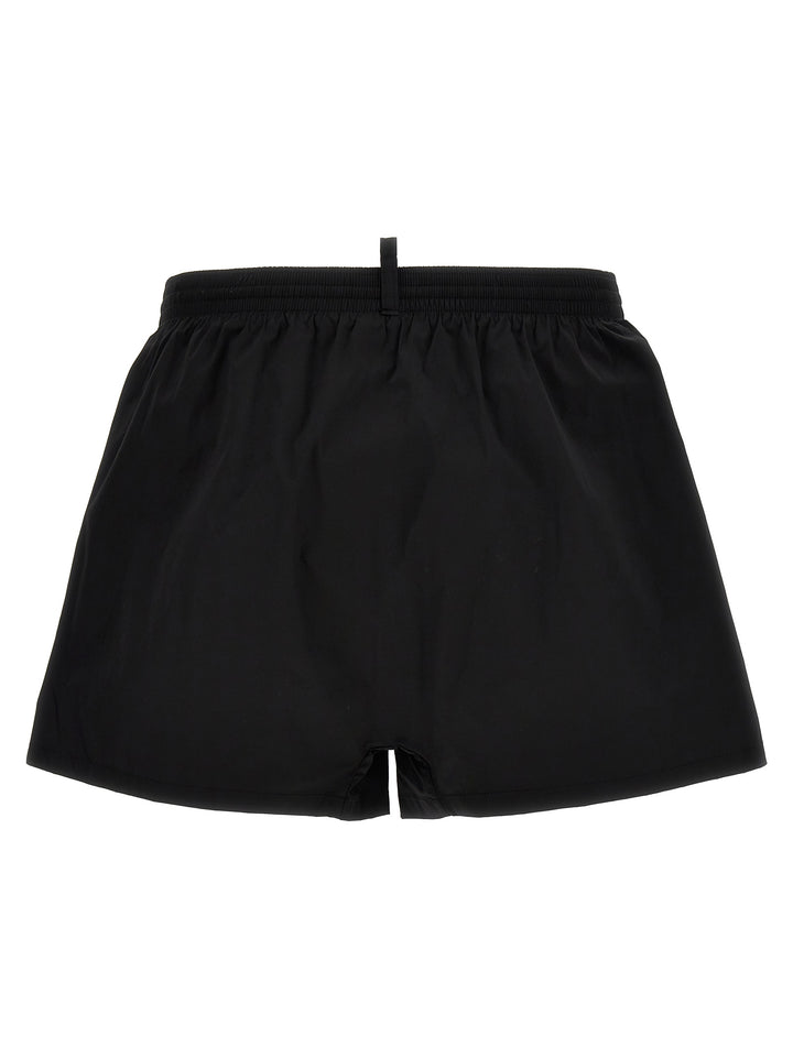 Midi Boxer Shorts Beachwear Nero
