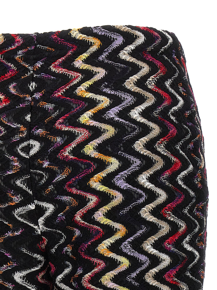 Multicolor Embroidery Pantaloni Multicolor