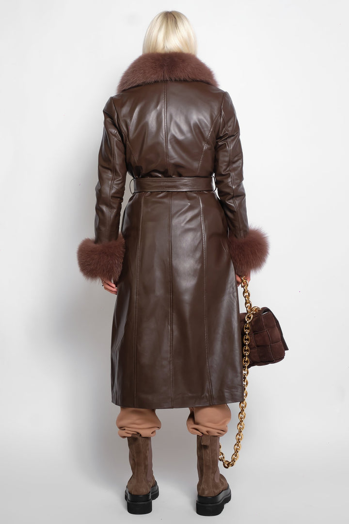 Cappotto Sac in pelle e pelliccia di volpe-Wanan Touch-Wanan Luxury