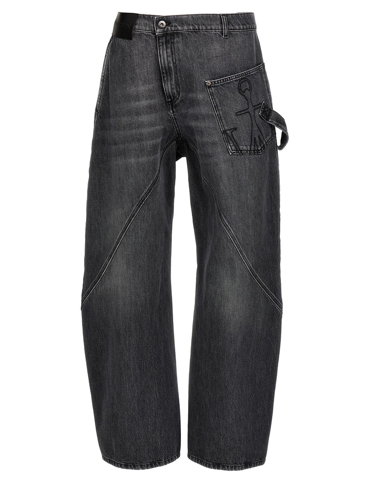 Twisted Workwear Jeans Grigio