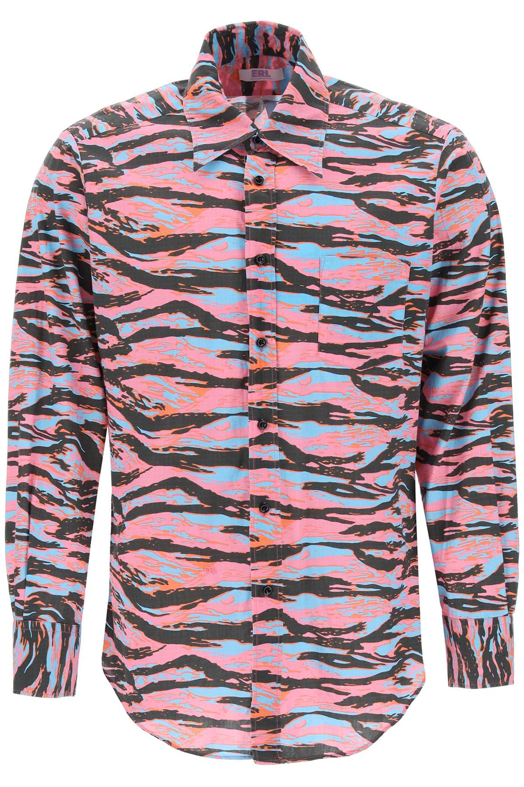 Camicia In Cotone Camouflage - Erl - Uomo
