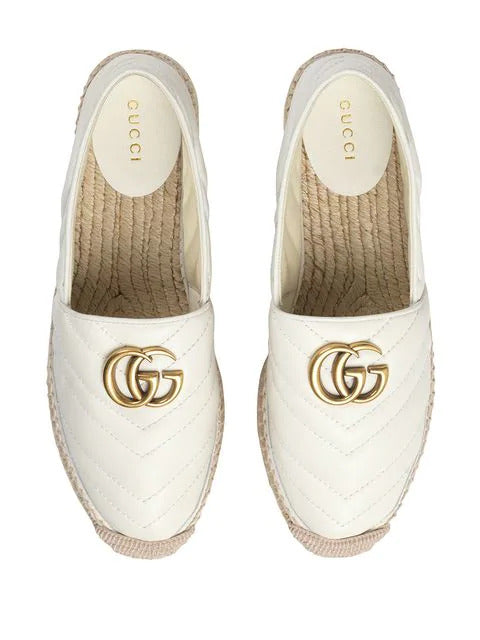 Espadrillas in pelle chevron logo GG-Gucci-Wanan Luxury
