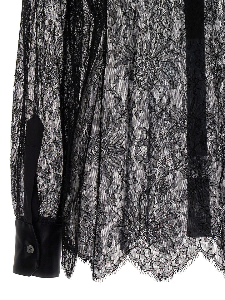 Chantilly Lace Shirt Camicie Nero