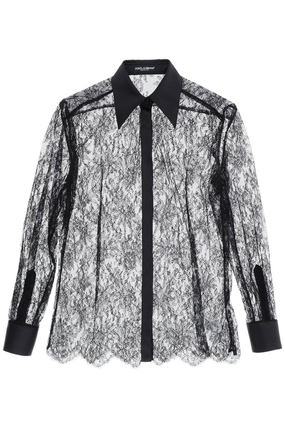 Camicia In Pizzo Chantilly - Dolce & Gabbana - Donna