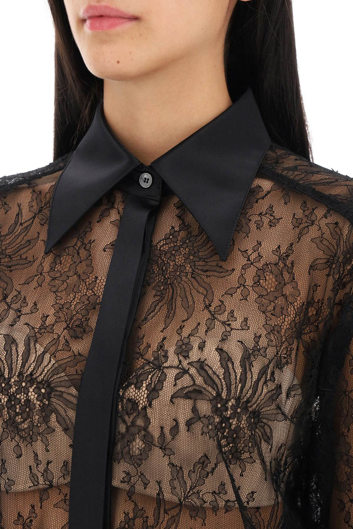 Camicia In Pizzo Chantilly - Dolce & Gabbana - Donna