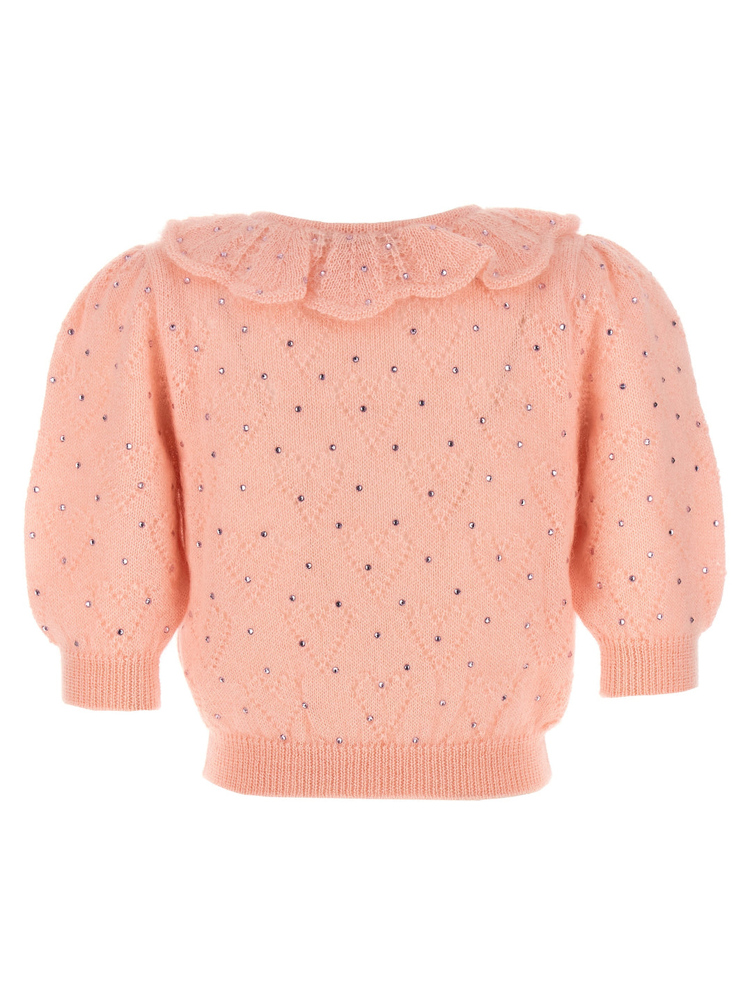 Rhinestone Sweater Maglioni Rosa