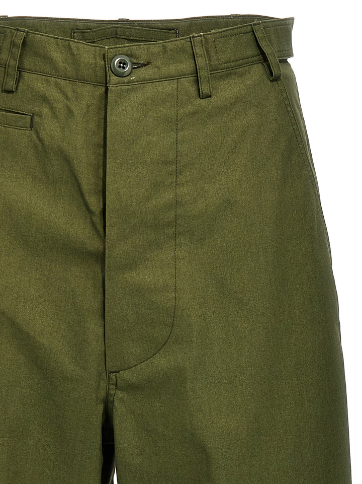 Oversized Straight Pantaloni Verde