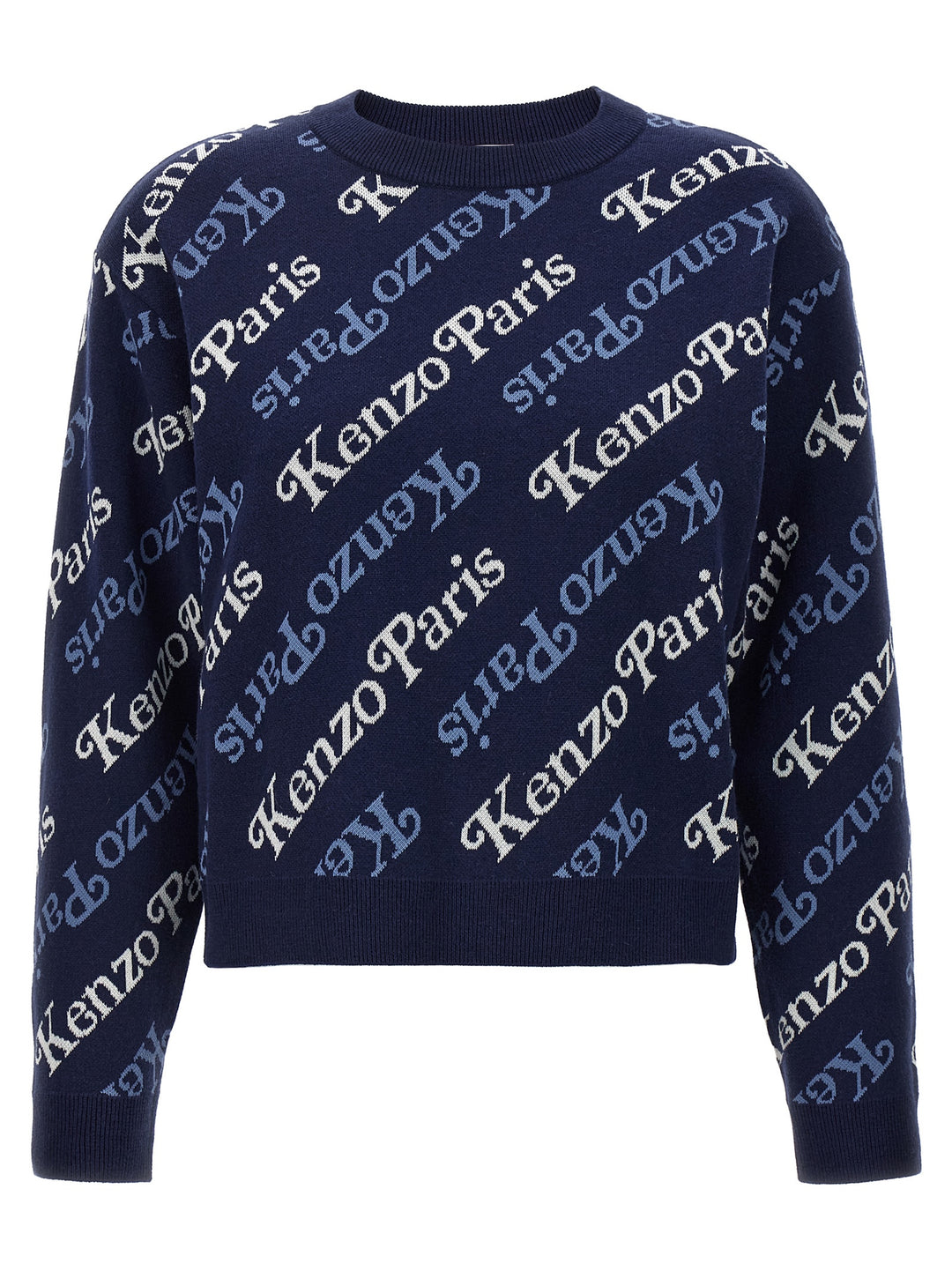 All Over Logo Sweater Maglioni Blu