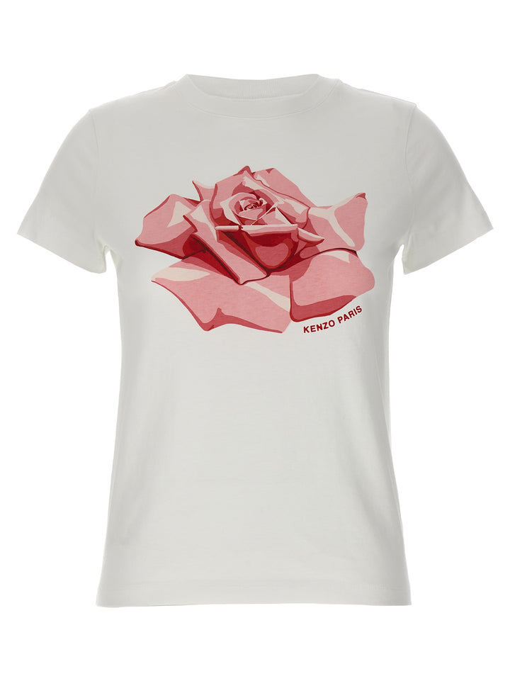 Rose T Shirt Bianco