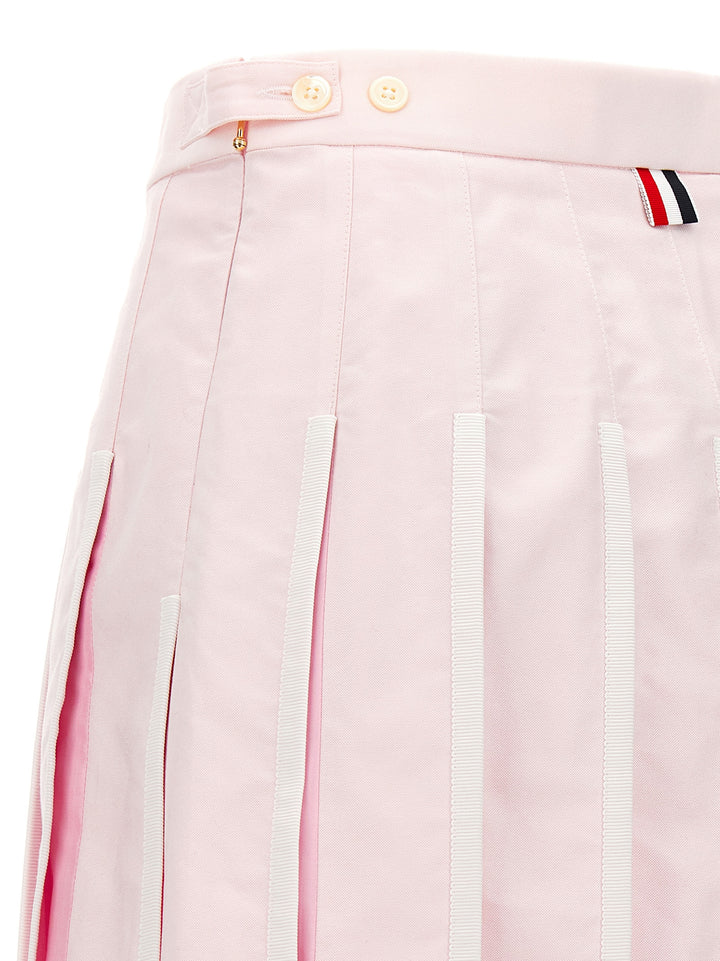 Pleated Oxford Skirt Gonne Rosa