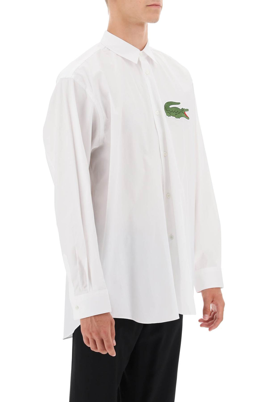 Camicia Oversize Con Maxi Patch X Lacoste - Comme Des Garçons Shirt - Uomo