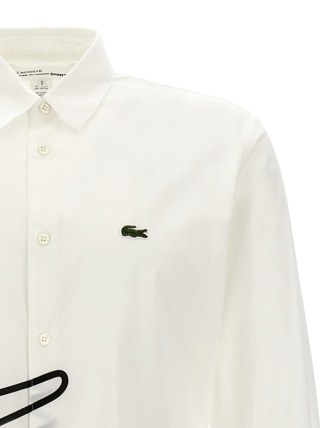 Comme Des GarçOns Shirt X Lacoste Shirt Camicie Bianco/Nero
